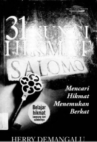 31 Kunci Hikmat Salomo: Mencari Hikmat Menemukan Berkat
