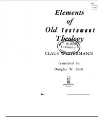 Elements of Old Testament Theology